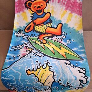 Surfing Grateful Dead Beach Bath Pool Gift Towel Cotton Dancing Bear Waves New